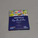 WRITECH Brush Tip Marker Pens: Artist Markers Flexible Tip Water Based 12ct Assorted Colors for Journaling Adult Coloring Hand Lettering Calligraphy Drawing Vibrant Colored