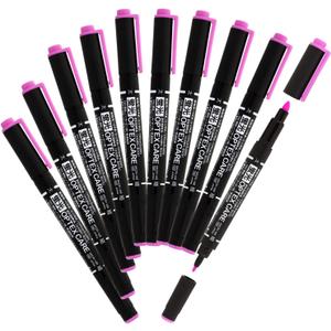 2 x Zebra B-WKCR1-WR Highlighter, Optex Care, Fuchsia, 10 Pieces