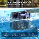 (2026 New) Pool Vacuum Robot - AI Smart Navigation, 360 Top-to-Bottom Cleaning, 4 Cleaning Modes, Over 3.5h Replaceable Battery Design, for Inground & Above-Ground Pools up to 3,200 Sq. Ft