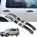 HAPPYHORSE Fit for Land Rover LR4 Discovery 4 2009-2016 / Range Rover Sport 2010-2013 Black Door Handle Protective Cover Trim ABS car Accessories (Matte Black with keyless Entry)