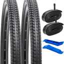 YUNSCM 2-PCS 26" Road Bike Tires 26 X 2.0/53-559 Compatible with 26x1.95 26x2.0 26x2.10 Bike Bicycle Tires (Y-1065)