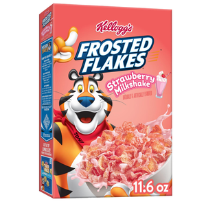 Kellogg's Frosted Flakes Strawberry Milkshake, BB June 10, 2026