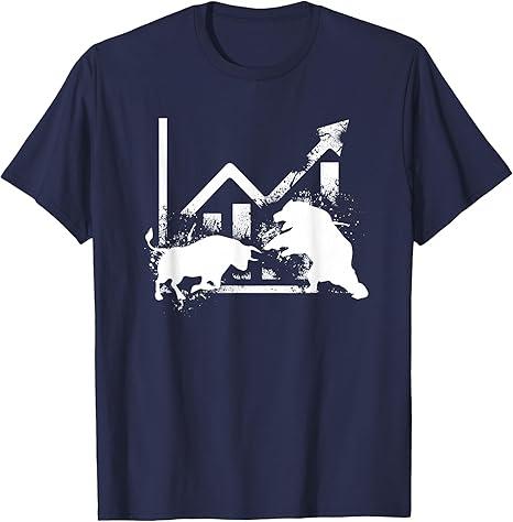 Day Trading Stock Market - Day Trader T-Shirt (Large, Navy Blue)