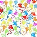 JOYIN 240Pcs Glitter Sticky Hands Party Favors, Party Table Favors Set for Kids, Holiday Traditions, Classroom Treasure Box Carnival Prizes Bulk Pinata Stuff Mini Toys, Christmas goodie bags