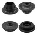 YoRise 4PCS Car Radiator Mount Bushing, Rubber Upper Lower Radiator Support Bracket Cushion, OEM#21507-4M400 21506-4M400 Car Replacement Accessories for Most Cars (Black)