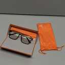 Goiteia Blue Light Glasses Men Women  Retro 70s Gaming Glasses for Anti Eyestrain, Comfortable for All-Day Wear (Clear: Daily Computer Use-effective Eye Strain Relief)