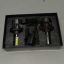 // Bulbs High and Low Beam 6500K Cool White, 60000LM 900% Brighter, Backup Plug & Play IP68 Waterproof Replacement Off-Road Lights, Pack of 2