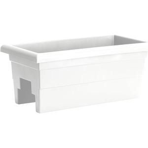 Root & Vessel Countryside Rail Planter, White, 24"