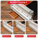 Laminate Floor Cutter 13" with Spare Blade – Cuts Laminate, Engineered Hardwood, Vinyl Plank, LVT, LVP, SPC, WPC, VCT, Siding – Adjustable Angle Cutting, Up to 17mm Thick, Durable Aluminum Alloy