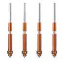 HysiPrui 3D Printer K1C/Ender 3 V3/Ender 3 V3 Plus Nozzles One-piece Quick-Swap Nozzle Kit Copper Alloy Nozzles Kit - Included 2pcs 0.4mm+1pc 0.6mm+1pc 0.8mm Brass All Metal Nozzle