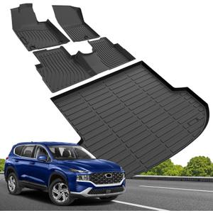 Floor Mats & Cargo Liner for 2021 2022 2023 Hyundai Santa Fe(Gas Only)