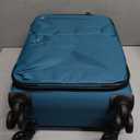 LIGHTGO 20 Inch Carry On Luggage, Softside Suitcase with Spinner Wheels, Lightweight Travel Carry On Bag for Airline Approved, TSA Lock, Water Resistant Underseat Luggage for Women Men, Turquoise