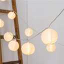 Lantern String Lights Waterproof Connectable Nylon Hanging Lantern String Lights Plug in White Decorative Lights for Patio Wedding Party Bedroom Indoor Outdoor Use,9.84FT