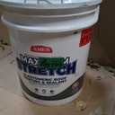 Ames Maximum Stretch - Waterproof Sealant Membrane - Perfect For Roofing, Repairs, Concrete, EPDM & Wood - Liquid Rubber Sealer - Up To 650% Elastic - Made in USA, White, 4.6 Gallon (Pack of 1)