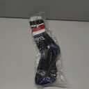For Bare Feet Mens NFL New England Patriots Black Rave Crew Sock Large