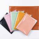 Set of Multi-Colored PU Leather Travel Pouches, Portable Cosmetic and Accessory Organizers