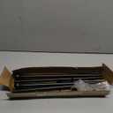 Black Curtain Rods for Windows 31"- 61", Decorative Drapery Rod Adjustable by Splicing, 5/8 inch Small Curtain Rod for Bedroom, Living Room, Kitchen and Outdoors