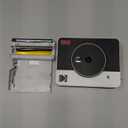 KODAK Mini Shot 3 Retro 3x3 Instant Digital Camera & Photo Printer, 38 Sheets, 2-in-1 Portable Print Camera, Bluetooth Smartphone Printer for iOS & Android, 4PASS Dye Sublimation, White