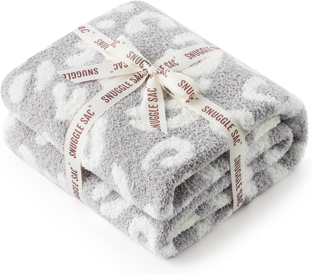 Snuggle Sac Leopard Throw Blanket for Couch Bed Sofa 50x60 inches, Reversible Grey Leopard Blanket Ultra Soft Cozy Blankets for Women Mothers Birthday Gifts Snuggle Sac Leopard Throw Blanket for Couch Bed Sofa 50x60 inches, Reversible Grey Leopard Blanket Ultra Soft Cozy Blankets for Women Mothers Birthday Gifts