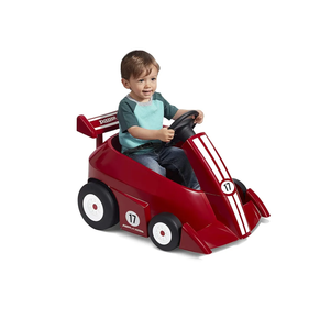 Radio Flyer Grow with Me Racer, Kids Battery Powered and Remote Control Ride On Toy, Red Toddler Ride On Toy for Ages 1.5-4 Years, Large