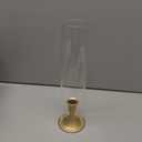 Hurricane Glass Candle Holders, Gold Candlestick Holders 18 Pcs