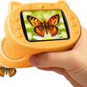 Handheld Digital Mini Microscope for Kids: 1000X 4K Portable Pocket 2.4" Screen Microscopes Toys STEM Electronic Learning Educational Science Kit 8-12 Birthday Gift 4 5 6 7 Year Old Boy Girl (Yellow)