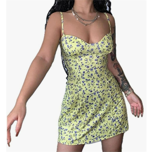 Giffor Dresses for Women 2025 Elegant Summer Floral Boho Dress Dollar Square Neck Strapped Swing Sundress Long Maxi Outfits M