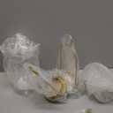 Versatile Metal Candle Holder Set with Handmade Glass Dome,Antique Brass Pillar Candle Stand, 5.2" & 4.1" Wide for Tabletop or Hanging, Industrial & Farmhouse Decor