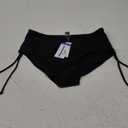 Bonneuitbebe Women's Bikini Bottoms Full Coverage Swim Bottoms Mid Waisted Swimsuit Bathing Suit Bottom M