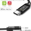 USB-C to AMI Aux Cord for iPhone 15/16/17, Apple MFi Certified USB Type-C to MMI Audio Cable Compatible with Audi A3/A4/A5/A6/A8/S4/S6/S8/TT, Nylon Braided Car Audio Charging Dongle (3.3FT)