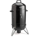 Cuisinart 16” Vertical Charcoal Smoker, Integrated Thermometer, Water Bowl and Dual Vents Perfect for Smoked Brisket, Chrome Plated Grates Smoker Grill for BBQ, Camping, Tailgates (has a dent in the back & missing bolts + 2 parts)