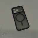 TOCOL for iPhone 17 Pro Case, Compatible with Magsafe, Full Camera Protection, Built-in Magnetic Ring, Drop Protection, Translucent Matte Phone Case for iPhone 17 Pro 6.3 inch (Black)