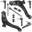 Front Lower Right & Left Control Arms w/Ball Joints Tie Rod Ends Suspension Kit for 2000-2002 Dodge Neon, 2003-2005 2.0L Dodge Neon/Dodge SX, 2000-2001 Plymouth Neon (8PCs)