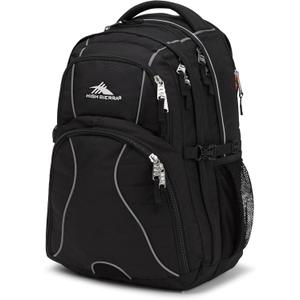 High Sierra Swerve Laptop Backpack, Black, One Size (19 x 13 x 7.75-Inch)