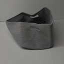 OIAHOMY 118L XXXLarge Cotton Rope Storage Basket, Oversized Blanket Basket, Used for Organizing Dirty Clothes in Living Room, Bedroom, Nursery, Dog Toy Storage Bins, 25" x 17" x 16",Grey