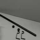 1 Diameter Curtain Rods Itself is 30 to144 inch 1 Pack Fit 30-142 inch, 66 to 120 inch Window with Heavy Duty Adjustable Rod Matte Black Curtain Splicing Metal Extra Long Curtain Rod for Windows