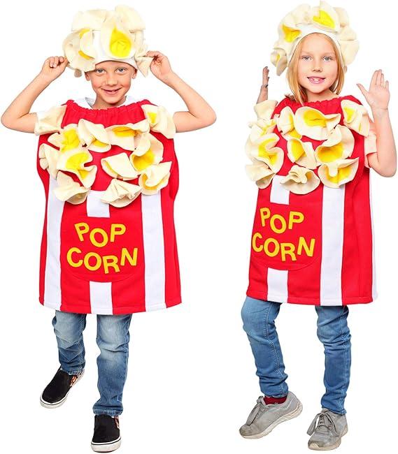 Dress Up America Popcorn Costume for Kids - Fun Kernel Costume for Boys and Girls 3-6 Y