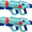 4 PCS Water Guns for Kids, Super Squirt Gun Water Soaker Blaster - Big Size - 32ft Long Shooting Range - High Capacity - Quick Refill - Summer Water Toys Gun for Boys Girls and Adults Outdoor (Blue)