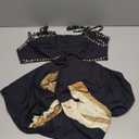 Black & Gold Strappy Dress XS