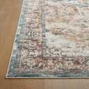 Triohero 5x7 Area Rugs Washable Oriental Rug - Stain & Fade Resistant Non-Slip Vintage Carpet, Pet & Kid Friendly Low Pile Rug Farmhouse Rugs for Bedroom, Living Room, Home Office, Playroom