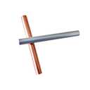 2PCS 99.995% Pure Copper Zinc Rods 3/8"(10mm) Dia 4"(102mm) Length Solid Bar Bare Copper Cu Zinc Metal Rod for School Scientific Hobbies DIY Craft 2PCS,10 * 102mm