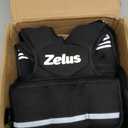 ZELUS Weighted Vest for Men and Women | 11-20lb Vest with 6 Ironsand Weights for Home Workouts | Adjustable Body Weight Vest Exercise Set for Cardio and Strength Training