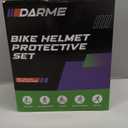 Kids Bike Helmet Set, Adjustable Helmet for Ages 2-3-5-8-14 Year Boys Girls, Toddler Pad Set with Knee and Elbow Pads for Bike, Roller, Skating, Scooter, Longboard and More Sports, (Blue)