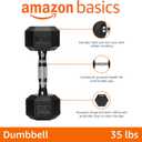 Amazon Basics Rubber Hex Dumbbell Hand Weight