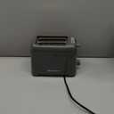 Elite Gourmet ECT1027G Cool-Touch 2 Slice Toaster, 6 Toast Settings & Cancel Function, Extra Wide 1.25” Slots Easily Fits Breads, English Muffins, Bagels & Waffles, Gunmetal Gray