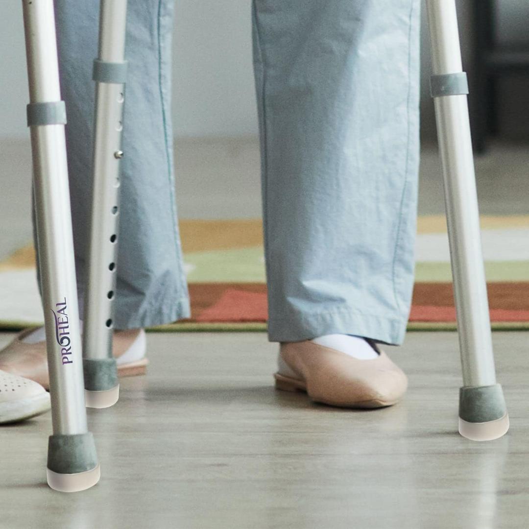 Walker Glide Caps, 1 Pair - Walker Slides Glides for Easy and Quiet Gliding - Premium Walker Accessories for Seniors