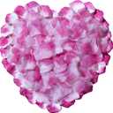 5 x CO-RODE 1200pcs Rose Petals,Artificial Flowers for Wedding,Parties,Romantic Night Atmosphere,Valentine's Day,Anniversaries,(Red Purple&White)