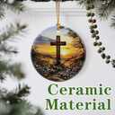 Christmas Ornament, Christian Cross Ornaments, Xmas Decor, Christmas Tree Ornaments, Xmas Decorations for Tree, Holiday Ornament, Gift Ideas, Christian Gifts, Religious Gifts (Cross Design 4)