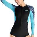 Aivtalk Adult 1.5mm Neoprene Main Body Shorty Wetsuit Summer Snorkeling Scuba Diving Suit Long/Short Sleeve for Couple M