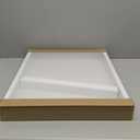 Califortree Large 16x20 Shadow Box Frame with Soft Linen Back - Memory Display Case, Shatterproof Plexiglass, 12 Push Pins Included, White